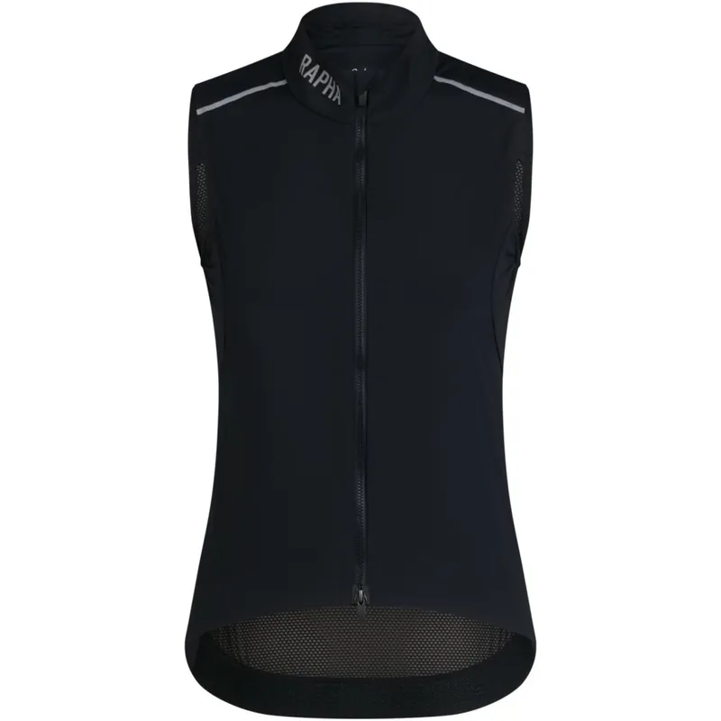 Rapha Pro Team Weste Damen - schwarz/silber Zertifiziert