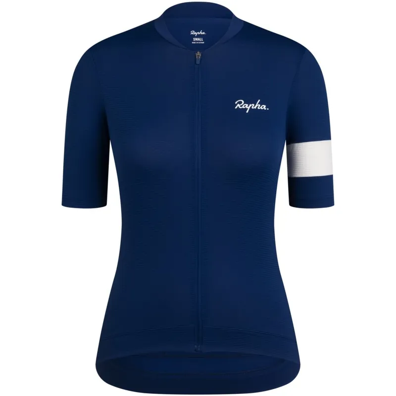 Must-Have Rapha Core Lightweight Kurzarmtrikot Damen - navy/white