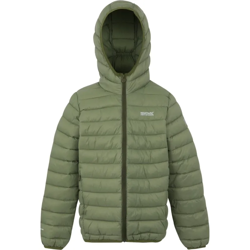 Preisreduziert Regatta Marizion Kapuzenjacke Kinder - Oil Green/Olive Night ZKT