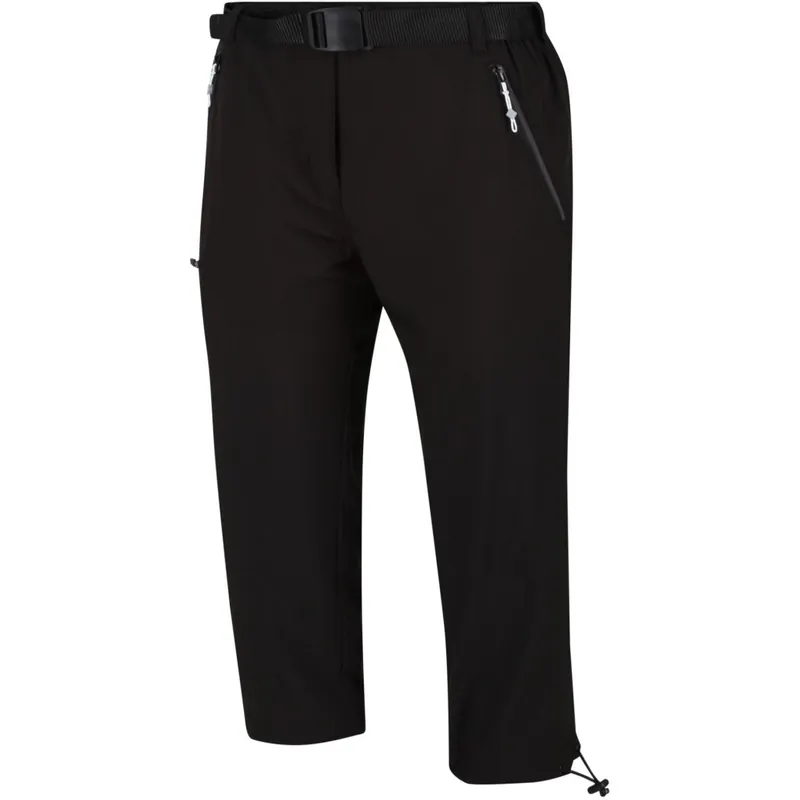 Markenprodukt Regatta Xert Capri Light 3/4 Hose Damen - Schwarz 800