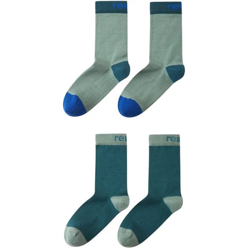 Beliebt Reima Parit Socken Kinder 2er-Pack - dark teal 795A