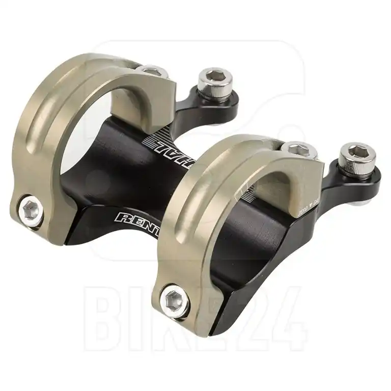 Aktuell Renthal Integra II Direct Mount Vorbau - 31,8mm - 0mm Rise - gold/schwarz