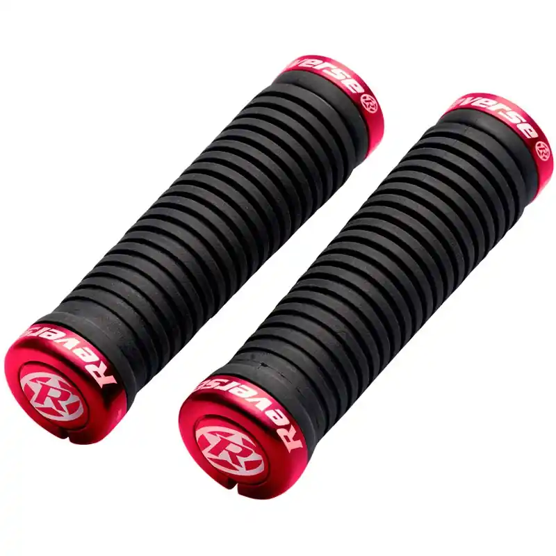 Neu Im Sortiment Reverse Components Taper Griffe - 34mm / 30mm - schwarz / rot