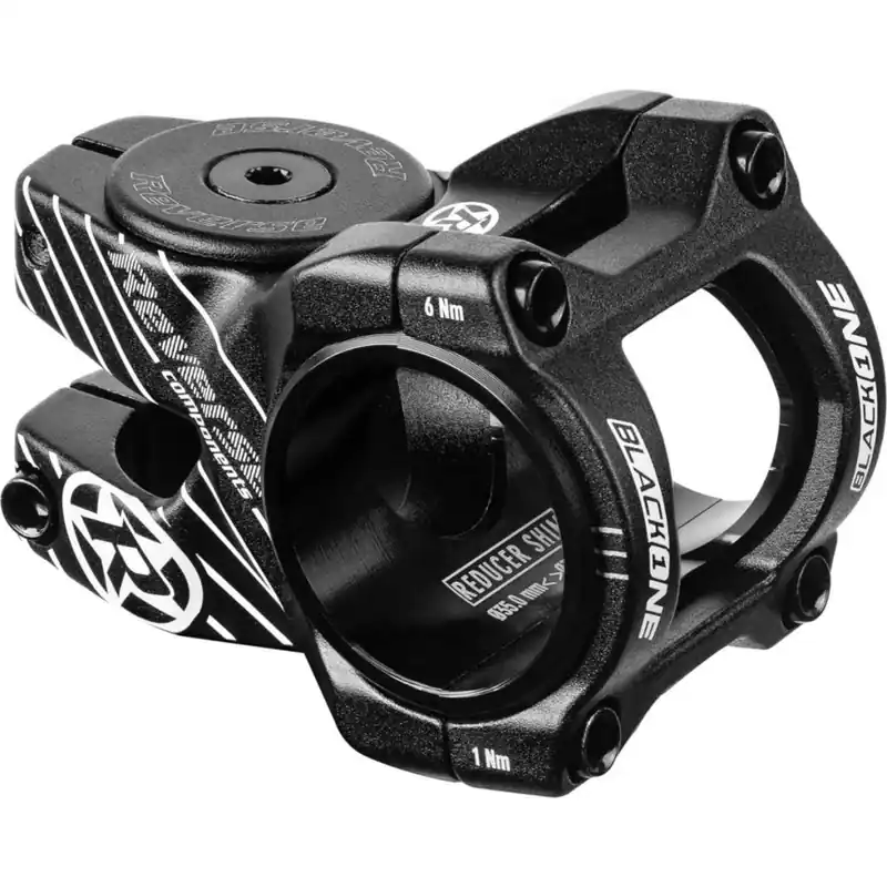 Solange Der Vorrat Reicht Reverse Components Black-One D-2 MTB Vorbau 35mm - 31.8/35mm - schwarz/weiß