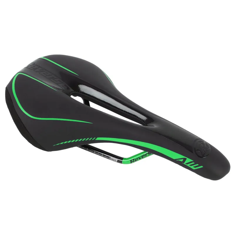 Reverse Components AM Ergo MTB Sattel - black/neon green Must-Have