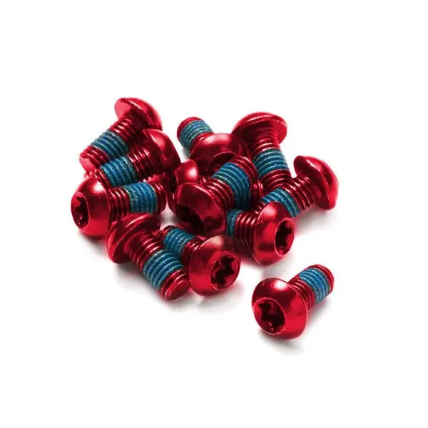Aktuell Reverse Components Schrauben-Set für Bremsscheiben - 12 Stück - M5x10mm - rot