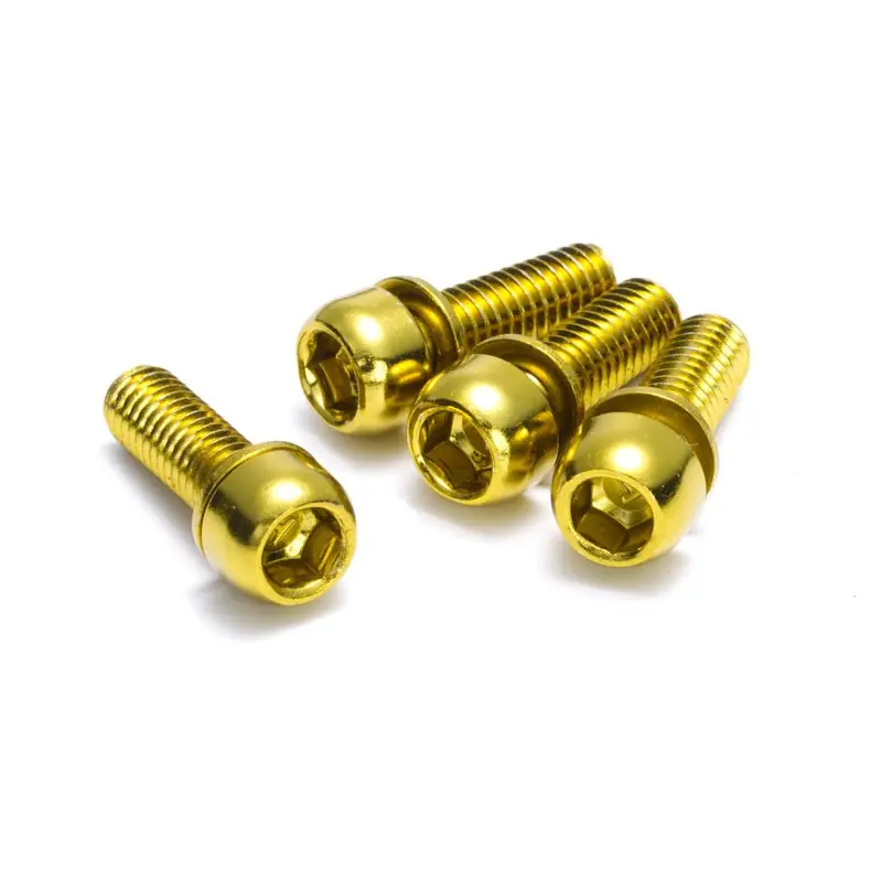 Nur Für Kurze Zeit Reverse Components Schrauben-Set für Bremsadapter - M6x18mm - gold