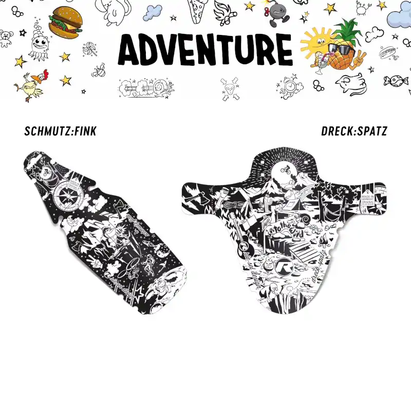rie sel design Spritzschutz-Set für Kinderfahrräder - adventure Top-Seller