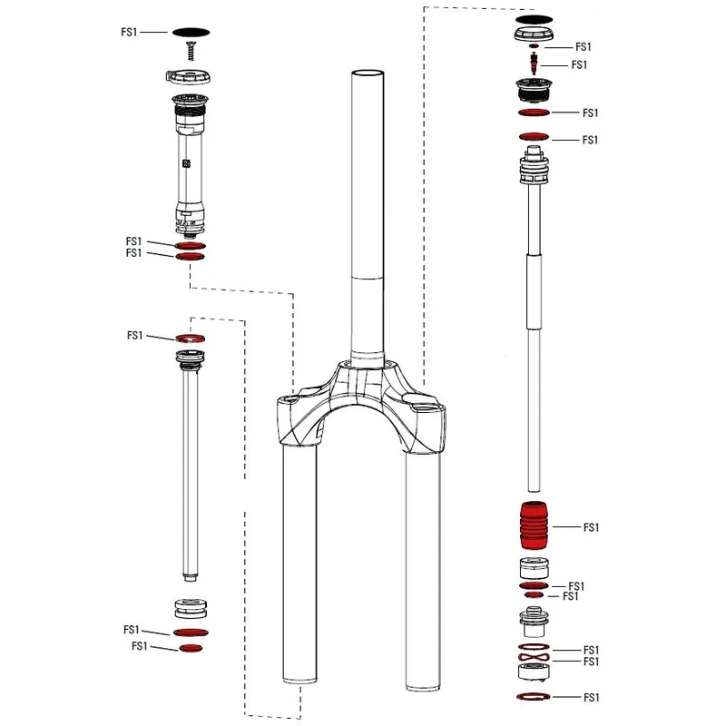 Markenware RockShox Servicekit Full Paragon Gold A1 - 11.4018.056.000