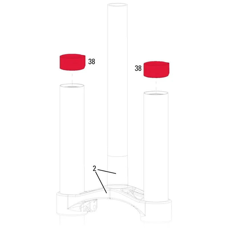 Angebot RockShox Standrohr- / Rahmenschützer für BoXXer / Domain Dual Crown 35 mm (2 Stück) - 11.4015.361.000