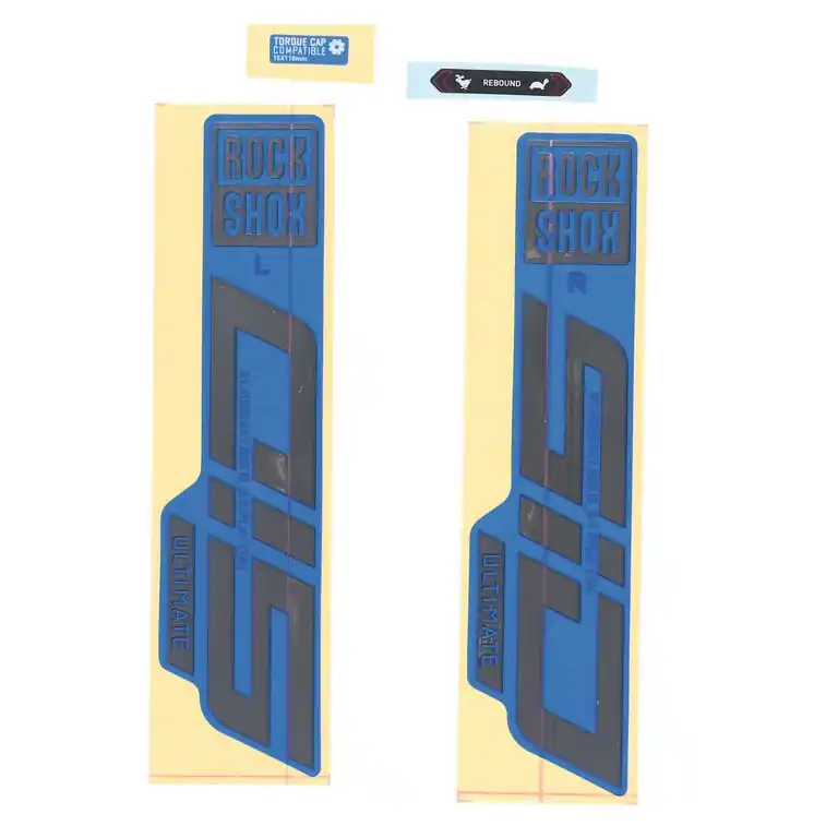 Letzte Chance RockShox Decal Kit für 27.5/29" SID Ultimate - gloss polar foil für blue (2021)