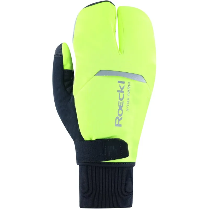 Heißes Angebot Roeckl Sports Villach 3 Lobster Fahrradhandschuhe - fluo yellow 2100