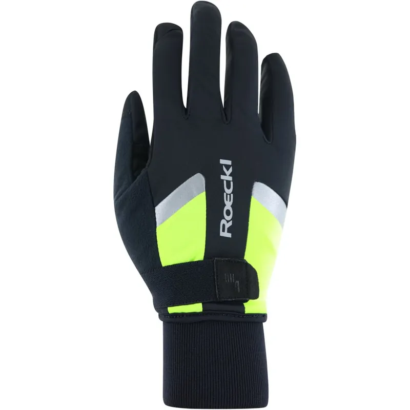 Roeckl Sports Ravensburg 3 Fahrradhandschuhe - black/fluo yellow 9210 Jetzt Bestellen