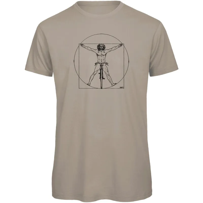 RTTshirts DaVinci Fahrrad T-Shirt Herren - sand Versand Am Gleichen Tag