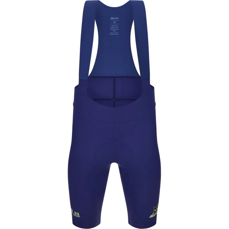 Preisreduziert Santini Arrivée Montmartre Trägershorts Herren - Tour de France™ 2026 Collection - marine MA