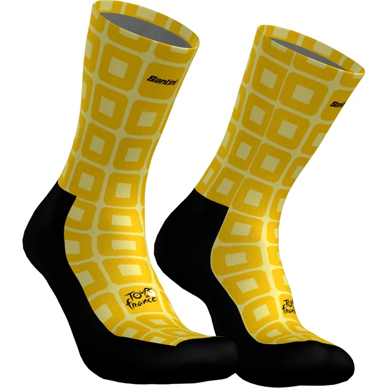 Sonderangebot Santini Grand Départ Barcelone Socken - Tour de France™ 2026 Collection - yellow GI