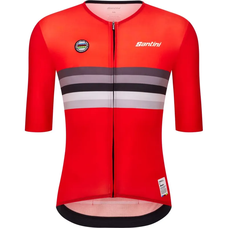 Santini UCI World Champion Kurzarmtrikot Herren - Switzerland Preis Gesenkt