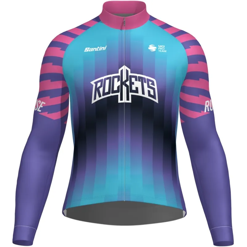 Preiswert Santini Team Rockets Langarmtrikot Herren - print