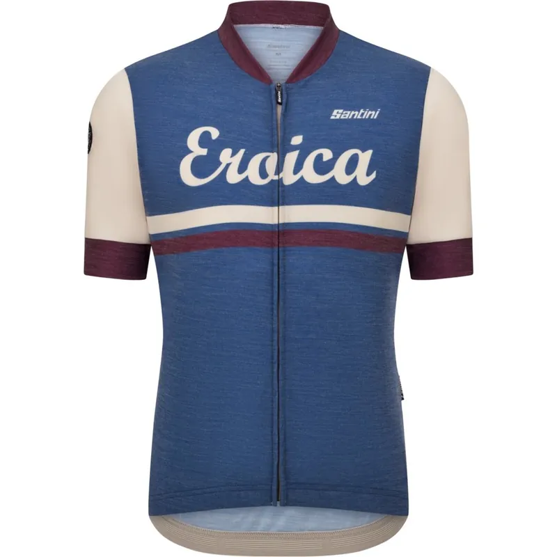 Neue Kollektion Santini Eroica Iris Woll Kurzarmtrikot Herren - avio AV