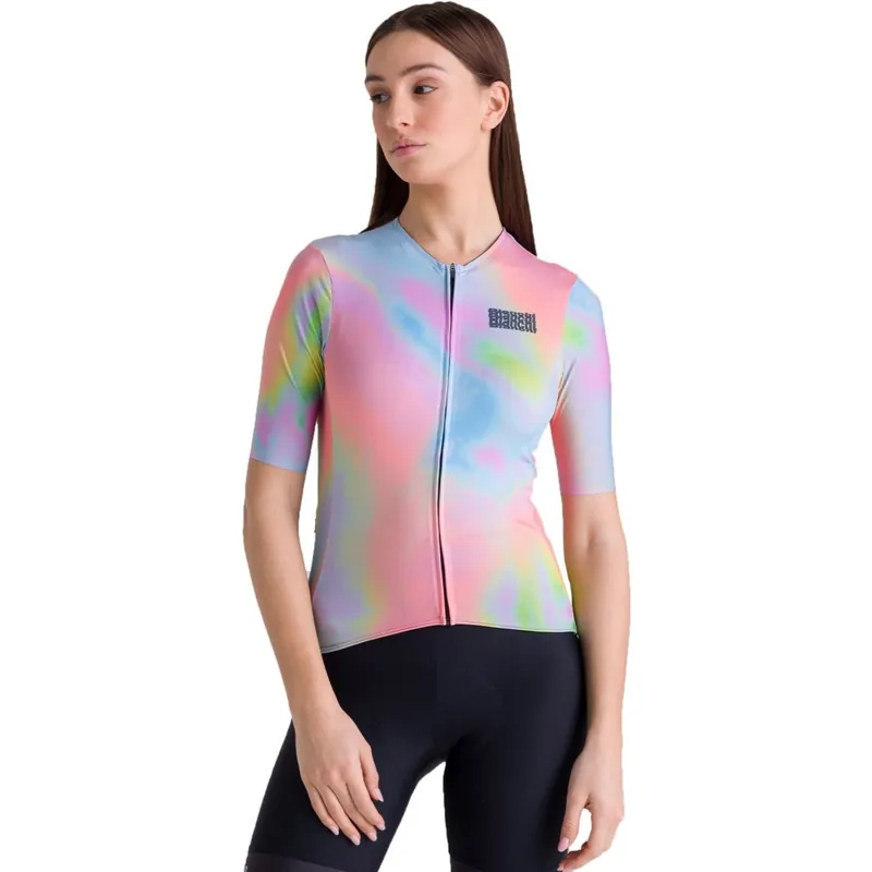 Santini Bianchi Milano Pop Kurzarmtrikot Unisex - print Zertifiziert