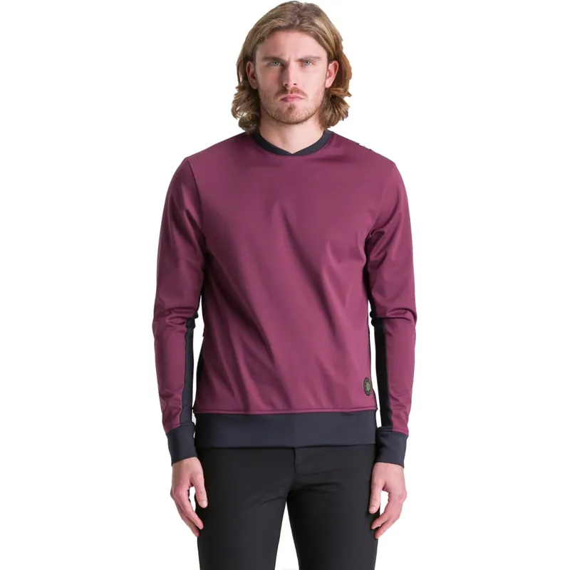 Expressversand Santini Wind Block Crewneck Sweatshirt Herren - burgundy BU
