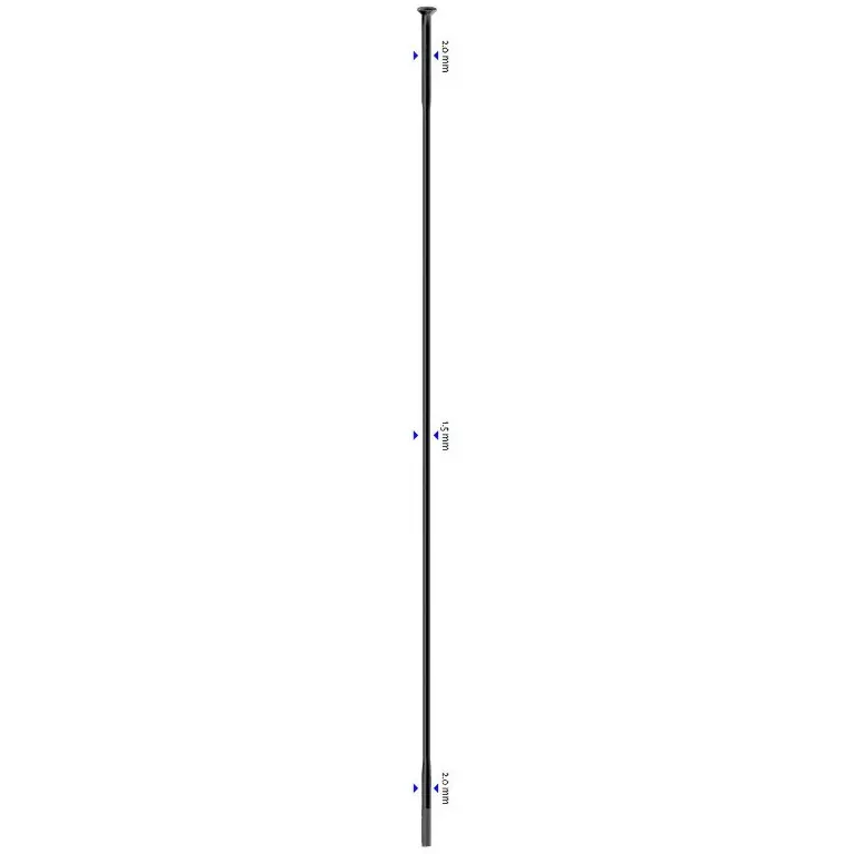 Sapim Laser Speichen 2,0/1,5/2,0 - schwarz gerade Sonderaktion