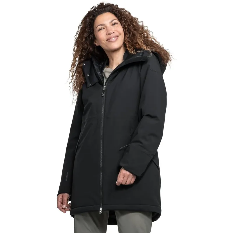 Billig Schöffel Style Crivat Isolierter Parka Damen - schwarz 9990