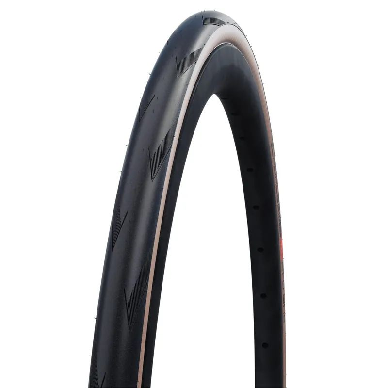 Zertifiziert Schwalbe Pro One Tube Type Faltreifen - Evolution Super Race V-Guard Addix Race - 32-622 Transparent Sidewall