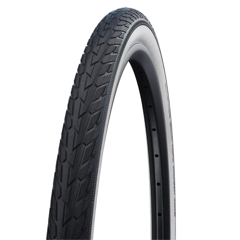 Schwalbe Road Cruiser Drahtreifen - Active Green Compound K-Guard - 28x1.40" whitewall Nur Heute