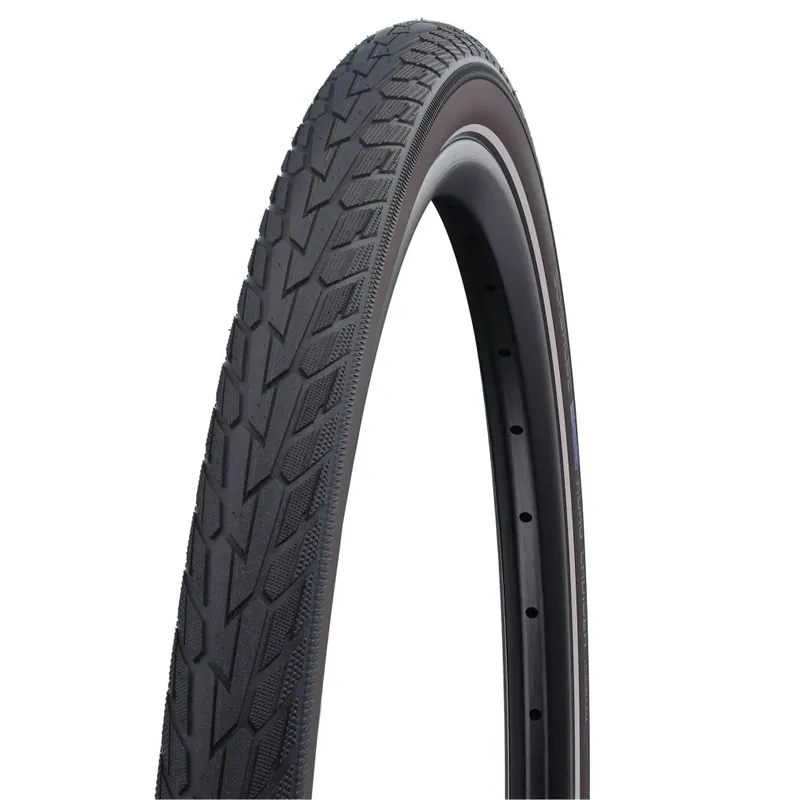 Schwalbe Road Cruiser Drahtreifen - Active Green Compound K-Guard - 28x1.60" black/coffee-reflex Ausverkauf