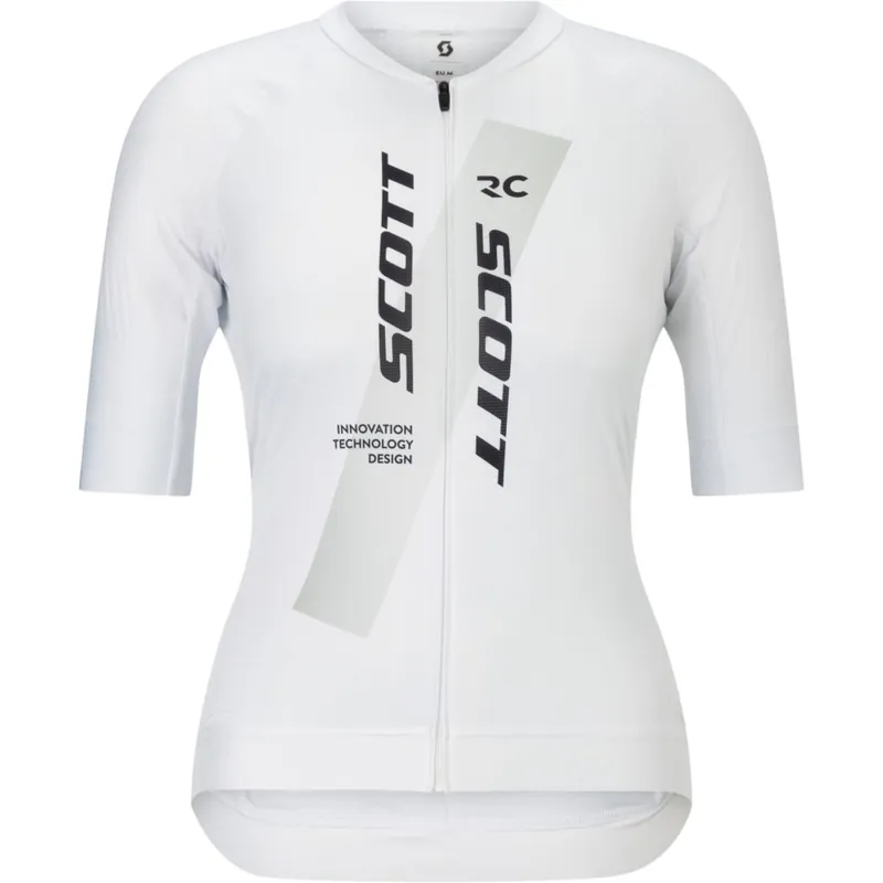 SCOTT RC Pro Kurzarm-Trikot Damen - white/spray grey Markenware