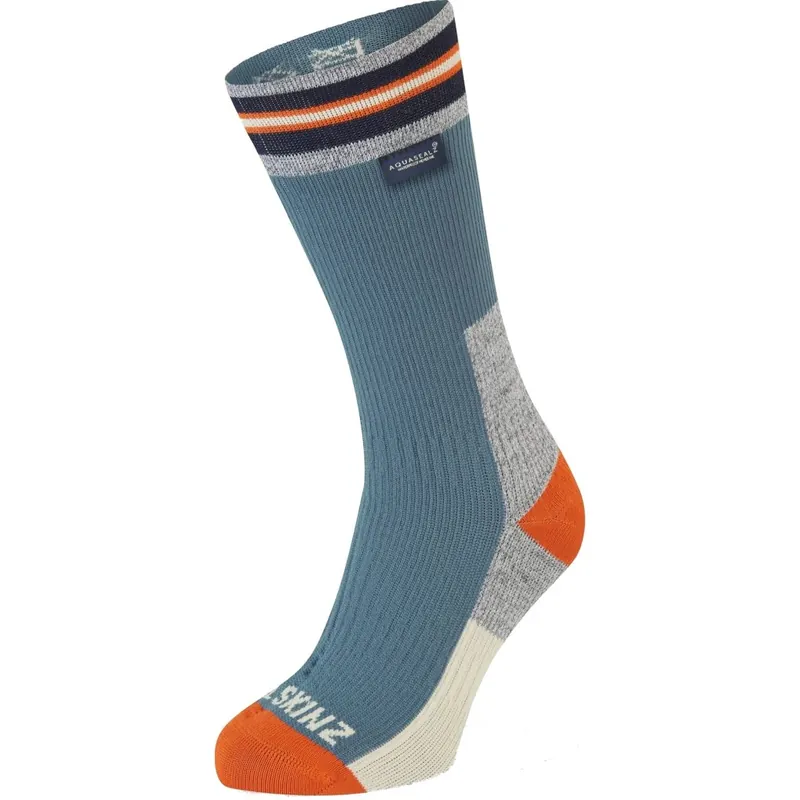 Markenware SealSkinz Surlingham Wasserdichte, mittellange Socken - Blau