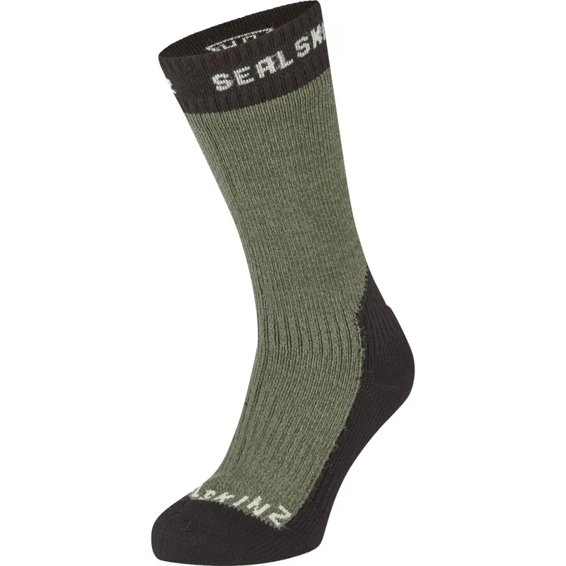 SealSkinz Stanfield Wasserdichte, mittellange Socken für extrem kaltes Wetter - Olive Neuheit