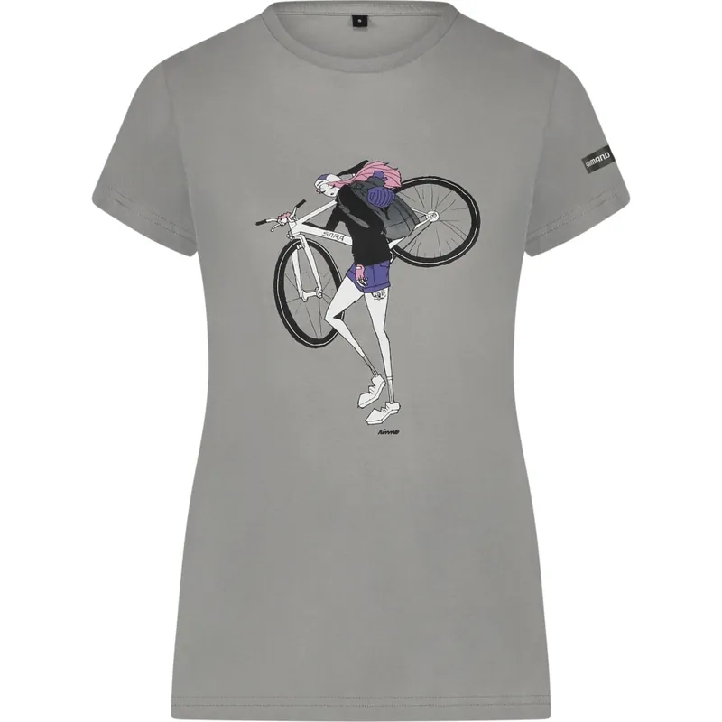 Shimano Sentiero Ltd. T-Shirt Damen - Grey Urban Begrenztes Angebot