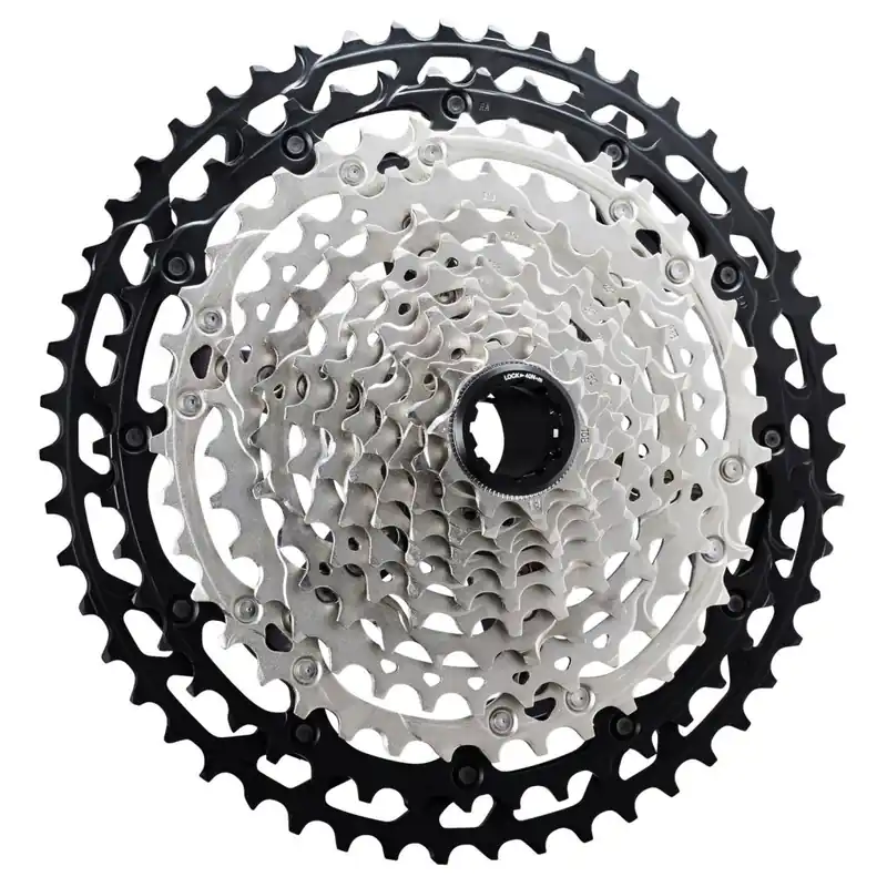 Markenprodukt Shimano Deore XT CS-M8100 Kassette 12-fach - schwarz/silber