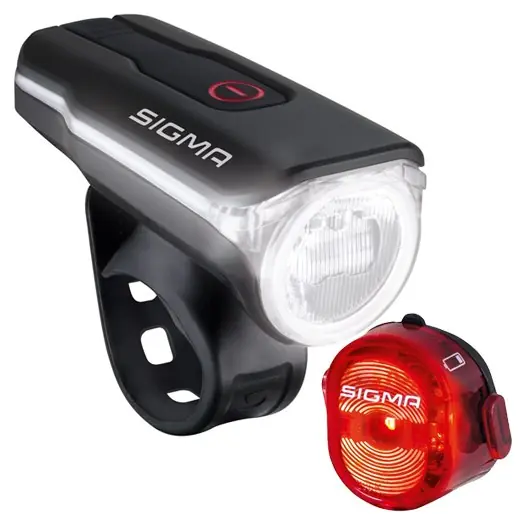 SIGMA Aura 60 USB / Nugget II Set - Frontleuchte + Rückleuchte - schwarz Sofort Bestellen