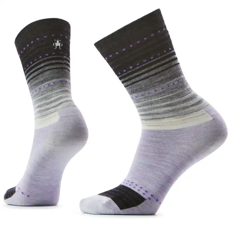 SmartWool Everyday Stitch Stripe Crew Socken - Q54 lia/schwarz Neu Im Sortiment