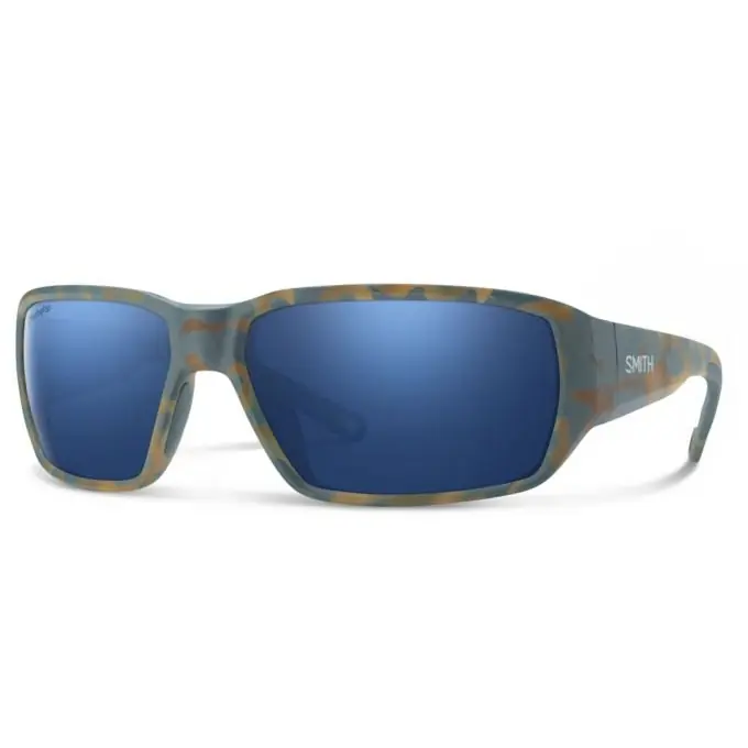 Zertifiziert Smith Hookset ChromaPop Brille - Polarized - Matte Flint / Tarmac Tortoise - Dark Blue Mirror