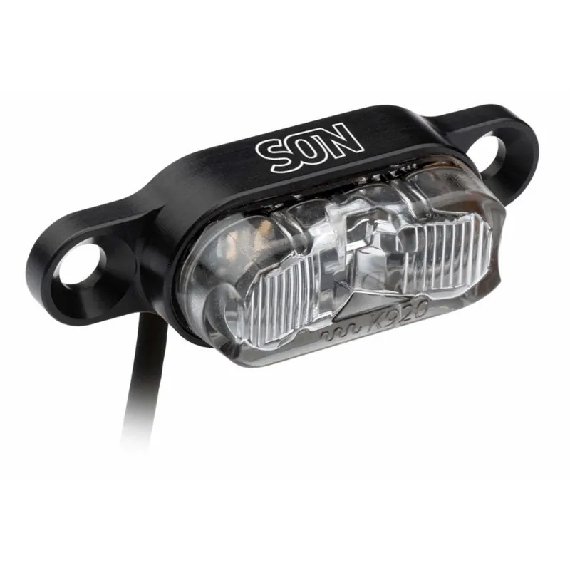 SON Rücklicht DC für Pedelecs - Gepäckträgermontage - DC 6-12V - schwarz / klar Highlight