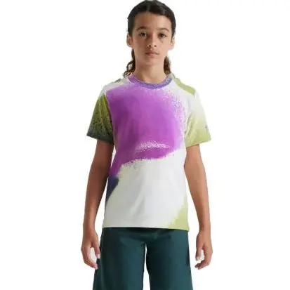 Neu Im Sortiment Specialized Trail Kurzarmtrikot Kinder - birch white/multi spindrift