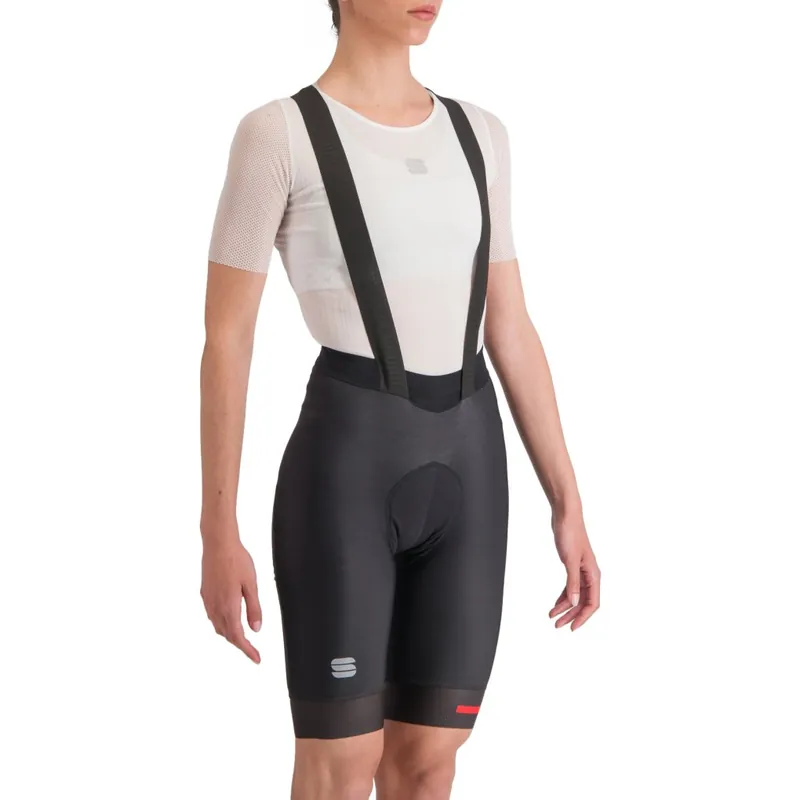 Kracherpreis Sportful Fiandre Fahrradhose mit Trägern Damen - 002 Schwarz