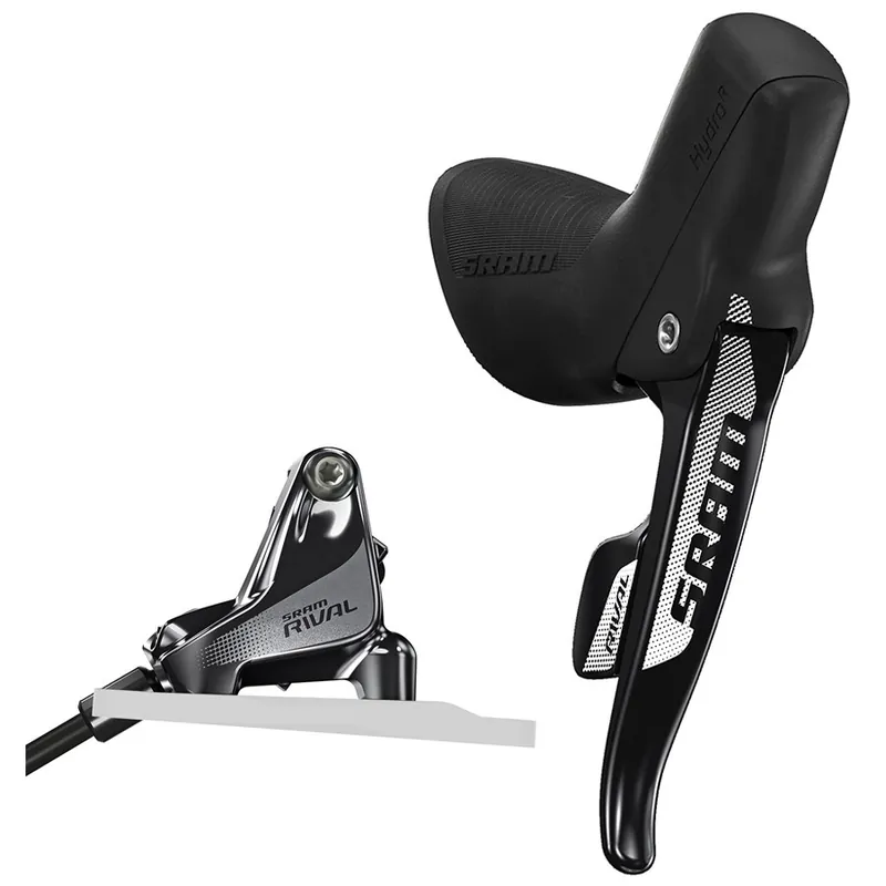 Sonderangebot SRAM Rival 22 / 1 DoubleTap Brems-, Schalthebel + Hydraulische Scheibenbremse - Flat Mount - rechts 11-fach - grau/schwarz