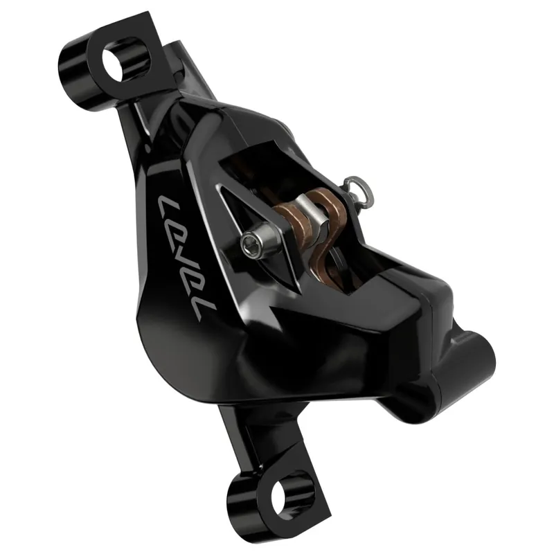 Markenprodukt SRAM Level Stealth Scheibenbremssattel - Silver 2-Kolben C1 - Black