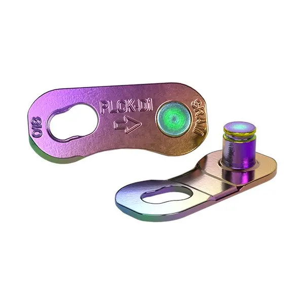 Top-Angebot SRAM PowerLock Flattop Kettenschloss - Rainbow