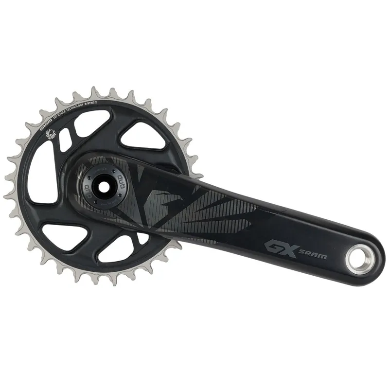 Must-Have SRAM GX Carbon Eagle Boost 148 DUB Kurbel - Direct Mount 32 Z. X-Sync - 11/12-Fach - Lunar Grey