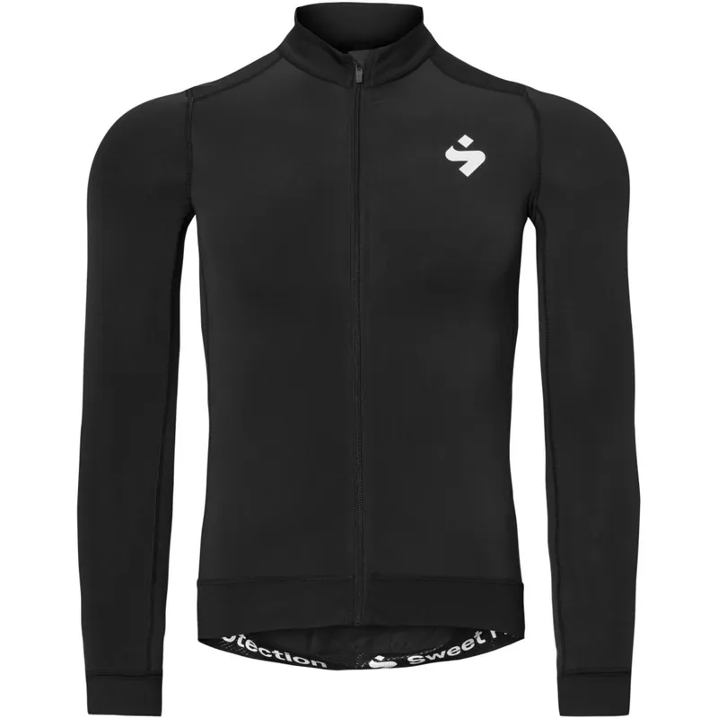 Zertifiziert SWEET Protection Crossfire Hybrid Langarm-Fahrradtrikot Herren - Schwarz