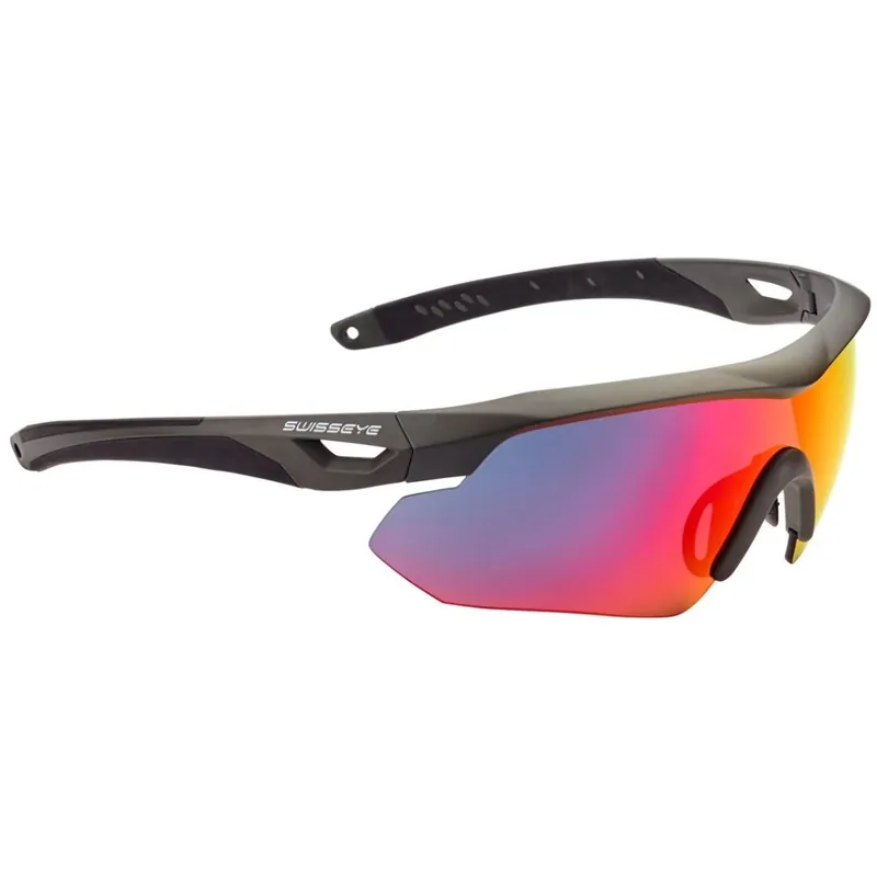 Heißes Angebot Swiss Eye Nighthawk Brille - Dark Grey Matt/Black - Smoke BR Revo Orange Clear 12983