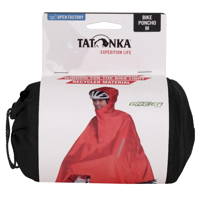 Preisreduziert Tatonka Bike Poncho - schwarz