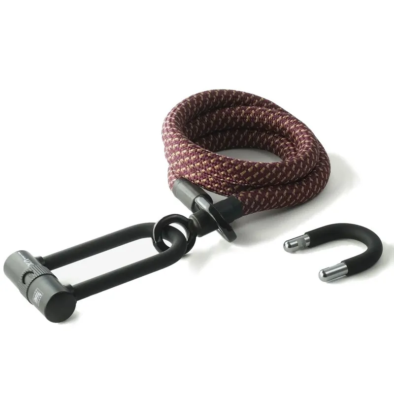 tex–lock eyelet inkl. U/X-lock Bügelschloss - 160cm - chateau red Neu Im Sortiment