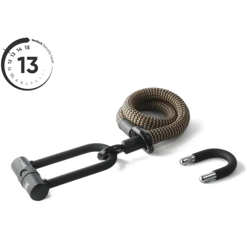 tex–lock eyelet inkl. U/X-lock Bügelschloss - 100cm - wild hemp Schnäppchen